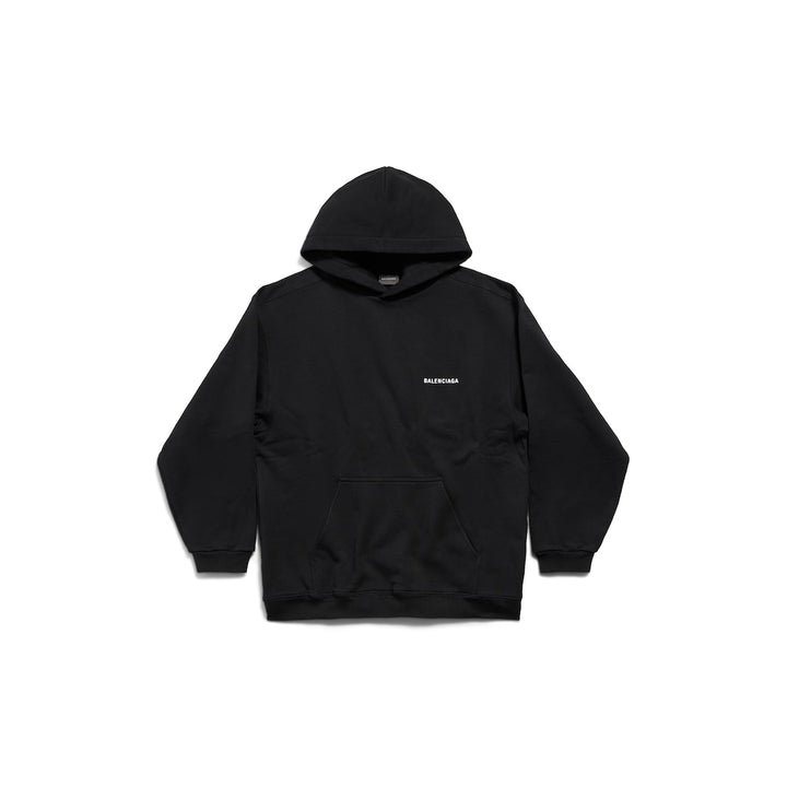 BALENCIAGA Balenciaga Back Hoodie Regular Fit in Black