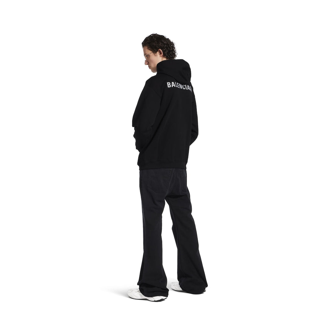 BALENCIAGA Balenciaga Back Hoodie Regular Fit in Black