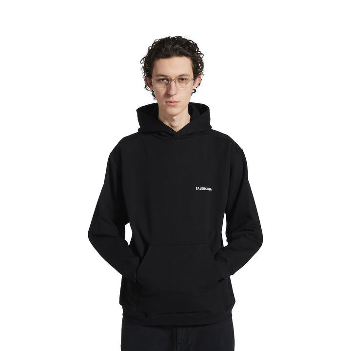 BALENCIAGA Balenciaga Back Hoodie Regular Fit in Black