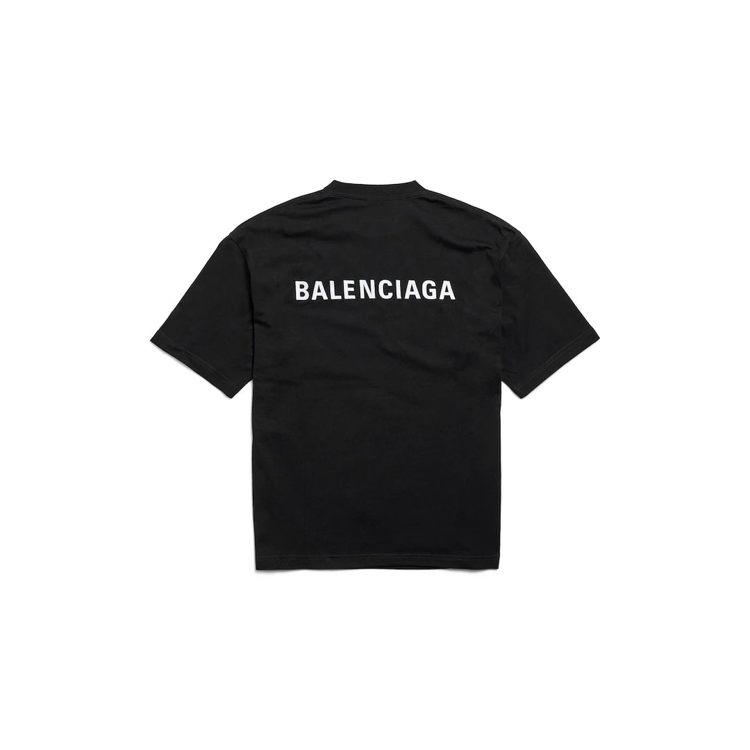 BALENCIAGA MEN'S LOGO T-SHIRT MEDIUM FIT