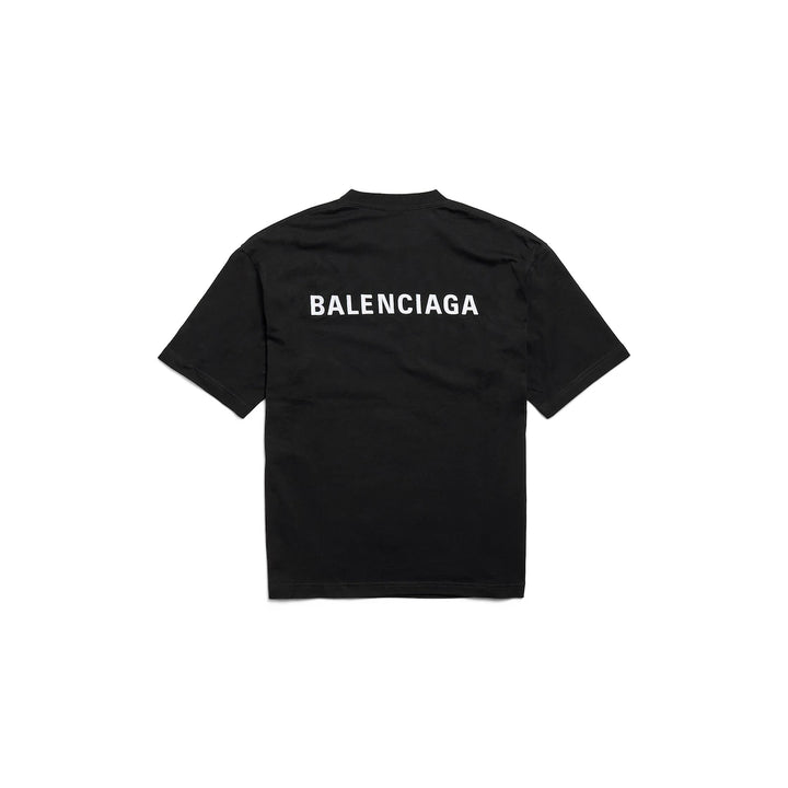 BALENCIAGA MEN'S LOGO T-SHIRT MEDIUM FIT