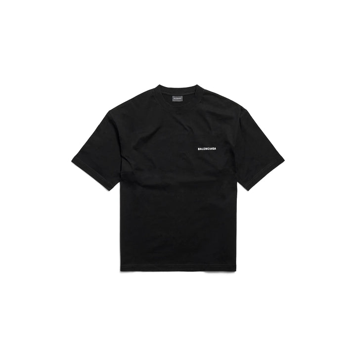BALENCIAGA MEN'S LOGO T-SHIRT MEDIUM FIT