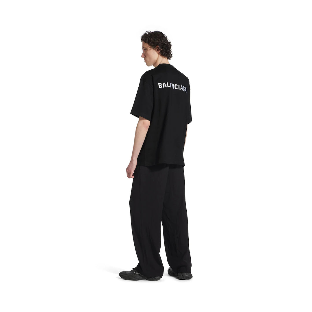 BALENCIAGA MEN'S LOGO T-SHIRT MEDIUM FIT