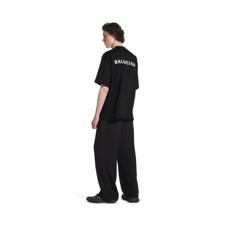 BALENCIAGA MEN'S LOGO T-SHIRT MEDIUM FIT
