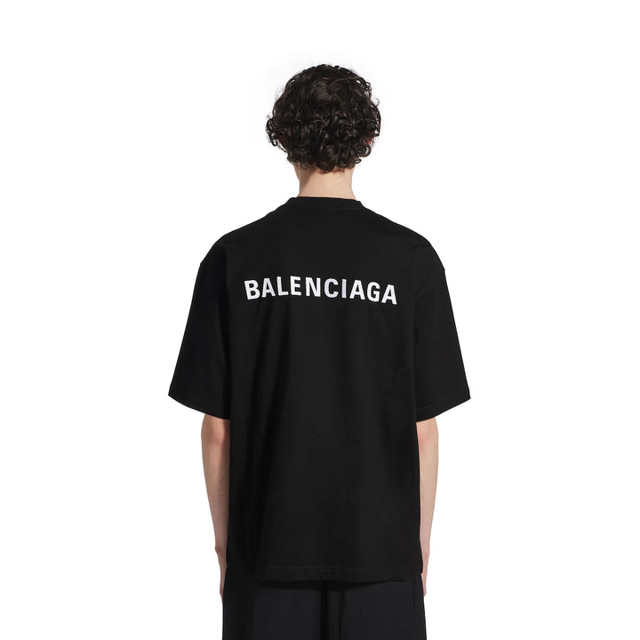 BALENCIAGA MEN'S LOGO T-SHIRT MEDIUM FIT
