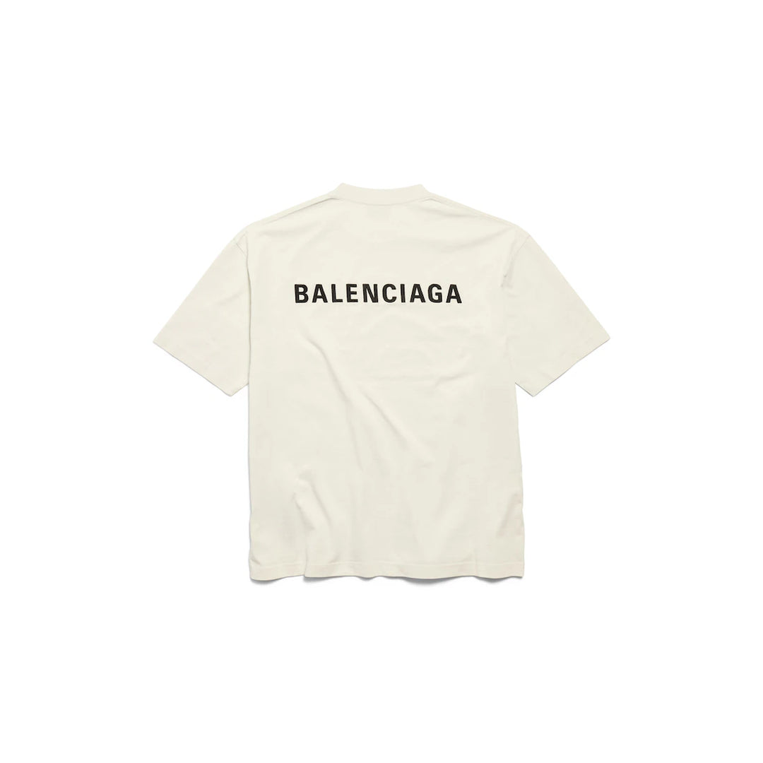 BALENCIAGA MEN'S LOGO T-SHIRT MEDIUM FIT