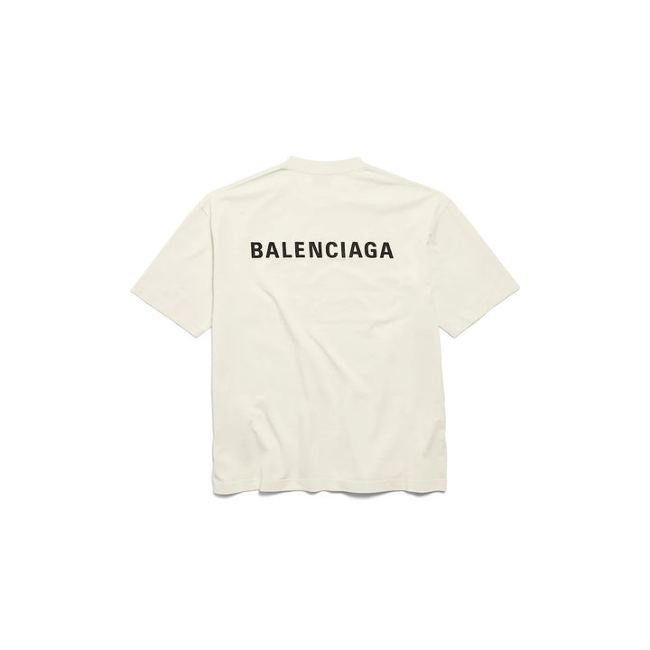 BALENCIAGA MEN'S LOGO T-SHIRT MEDIUM FIT