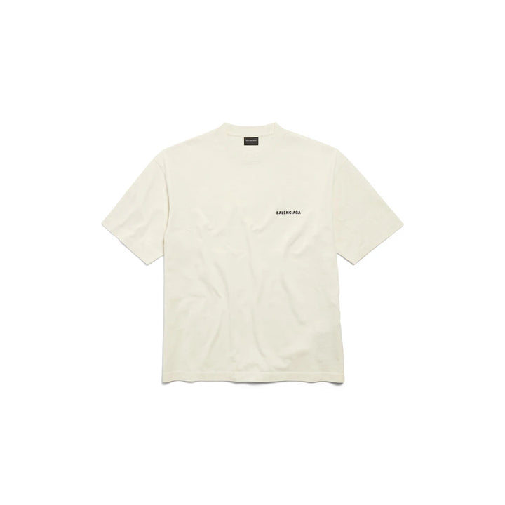 BALENCIAGA MEN'S LOGO T-SHIRT MEDIUM FIT