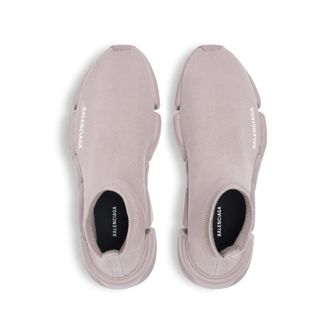 BALENCIAGA Women's Speed 2.0 Recycled Knit Sneaker in Faded Purple