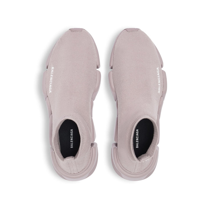 BALENCIAGA Women's Speed 2.0 Recycled Knit Sneaker in Faded Purple