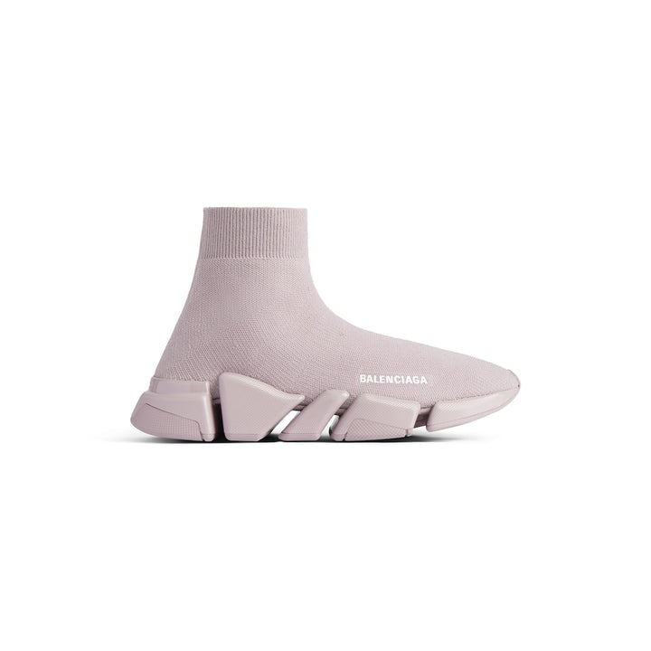 BALENCIAGA Women's Speed 2.0 Recycled Knit Sneaker in Faded Purple