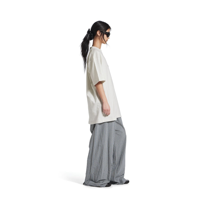 BALENCIAGA Women's Political Campaign T-shirt Large Fit in White