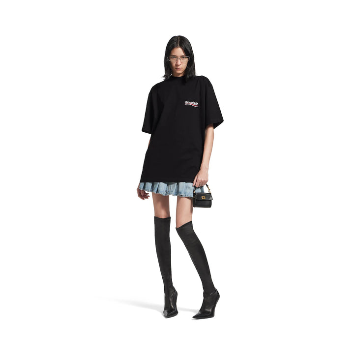 BALENCIAGA MEN'S POLITICAL CAMPAIGN T-SHIRT LARGE FIT