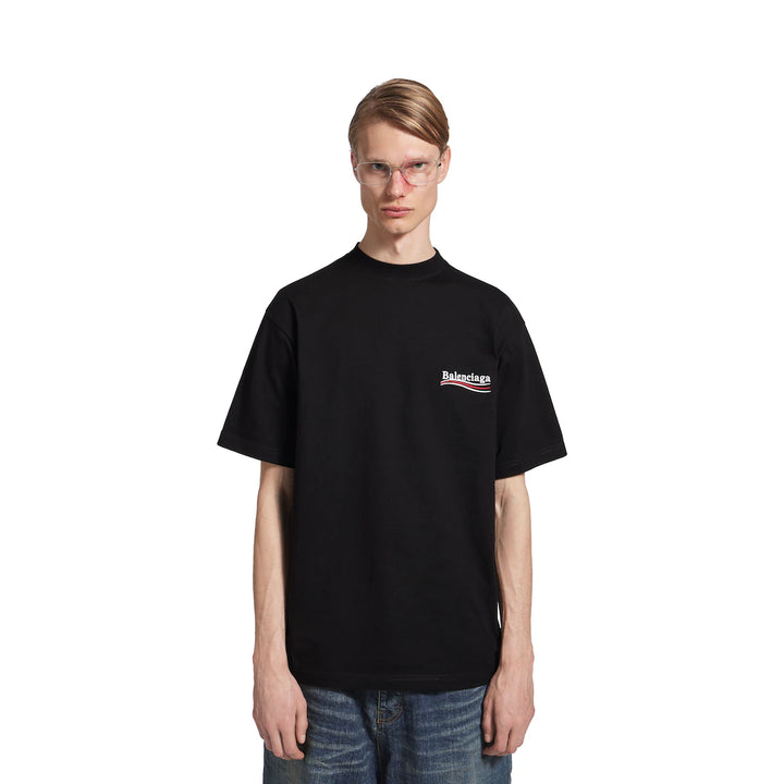 BALENCIAGA MEN'S POLITICAL CAMPAIGN T-SHIRT LARGE FIT