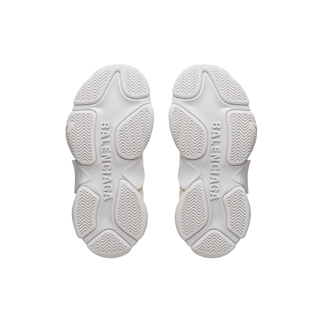 BALENCIAGA Kids - Triple S Sneaker in Beige/white