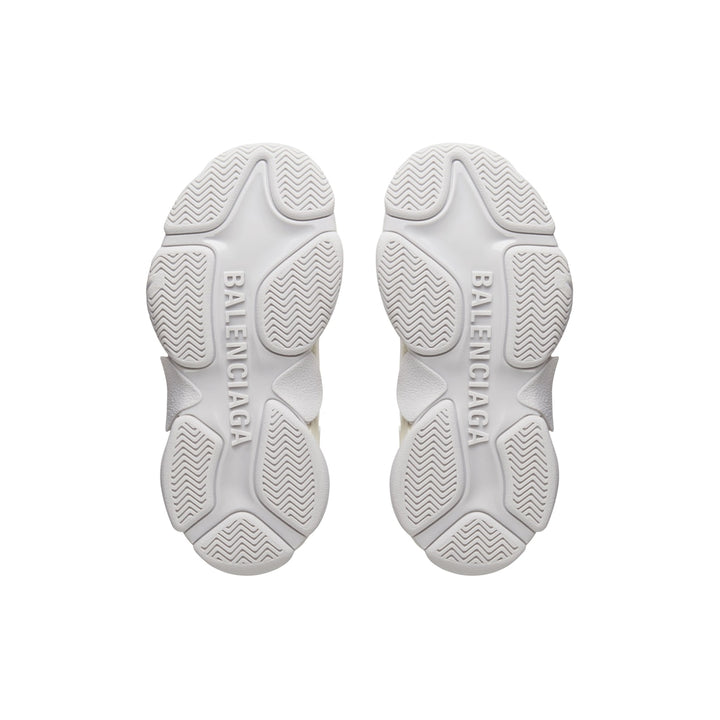 BALENCIAGA Kids - Triple S Sneaker in Beige/white
