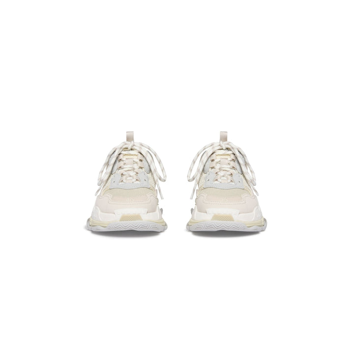 BALENCIAGA Kids - Triple S Sneaker in Beige/white