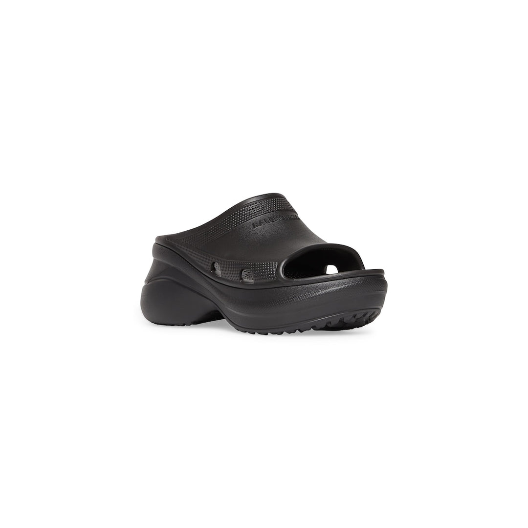 BALENCIAGA Women's Pool Crocs™ Slide Sandal in Black