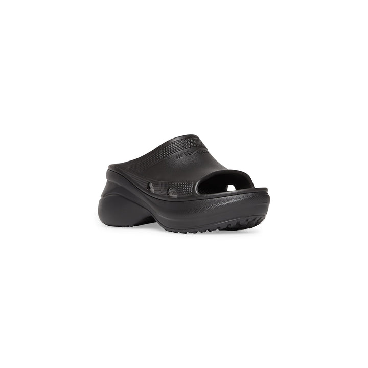 BALENCIAGA Women's Pool Crocs™ Slide Sandal in Black