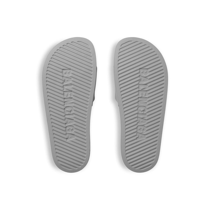 BALENCIAGA  Men's Pool Slide Sandal in Black/white