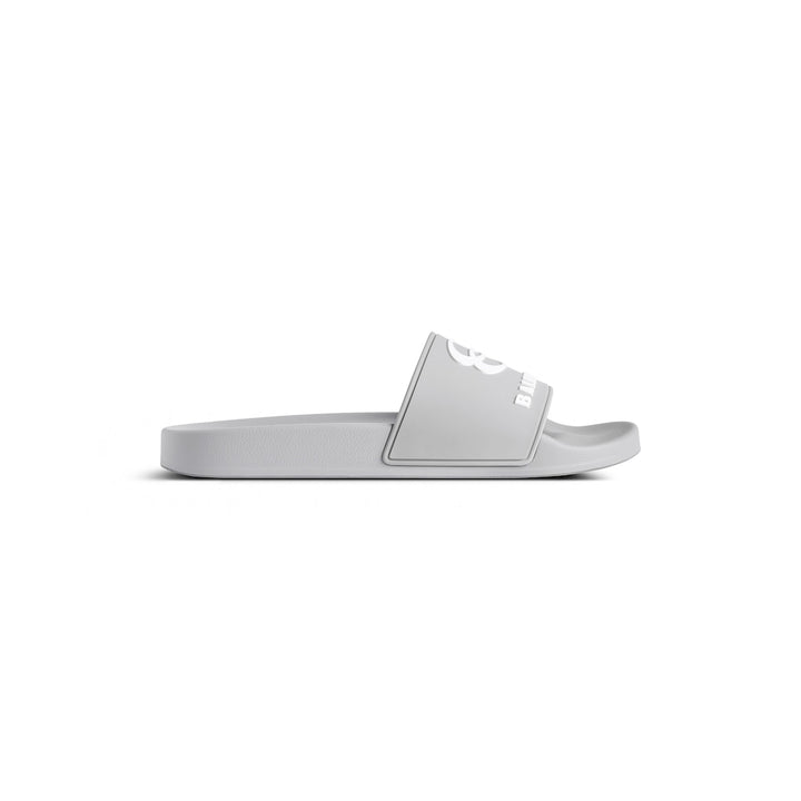 BALENCIAGA  Men's Pool Slide Sandal in Black/white