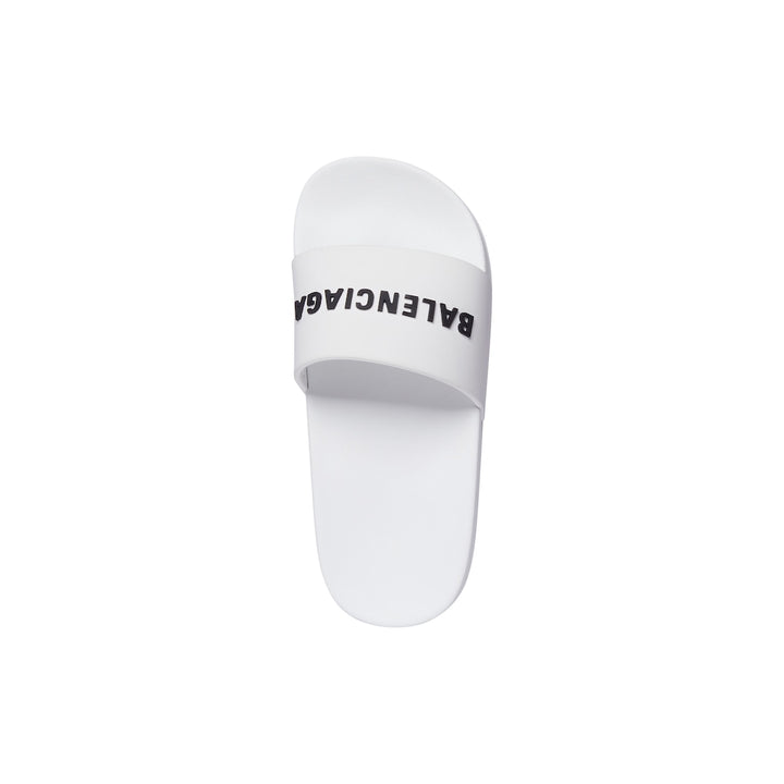 BALENCIAGA Kids - Pool Slide Sandal in White