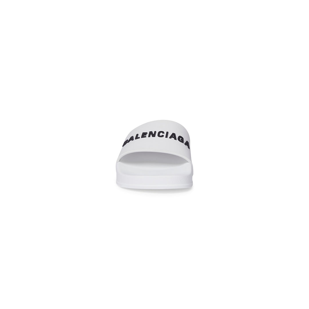 BALENCIAGA Kids - Pool Slide Sandal in White