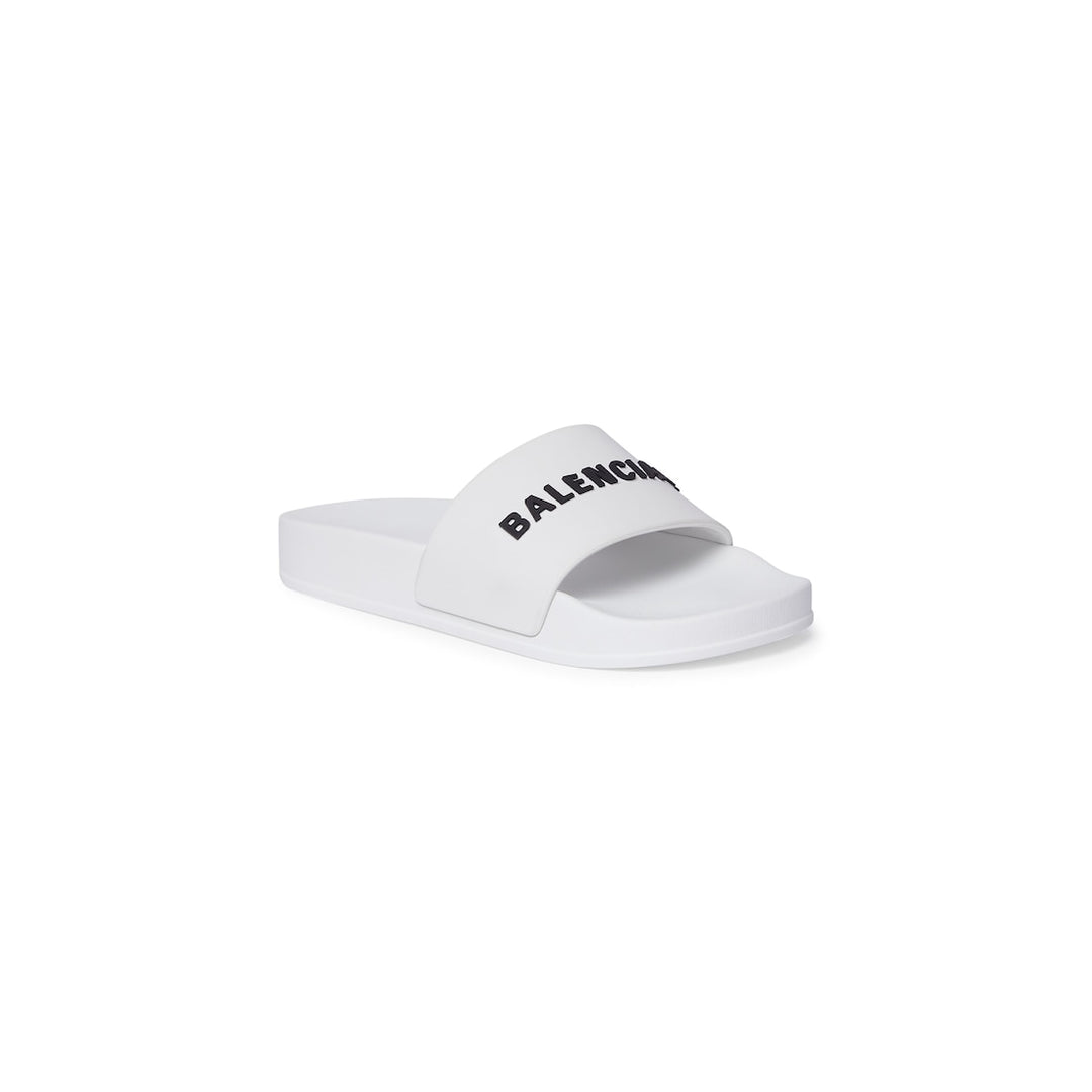 BALENCIAGA Kids - Pool Slide Sandal in White