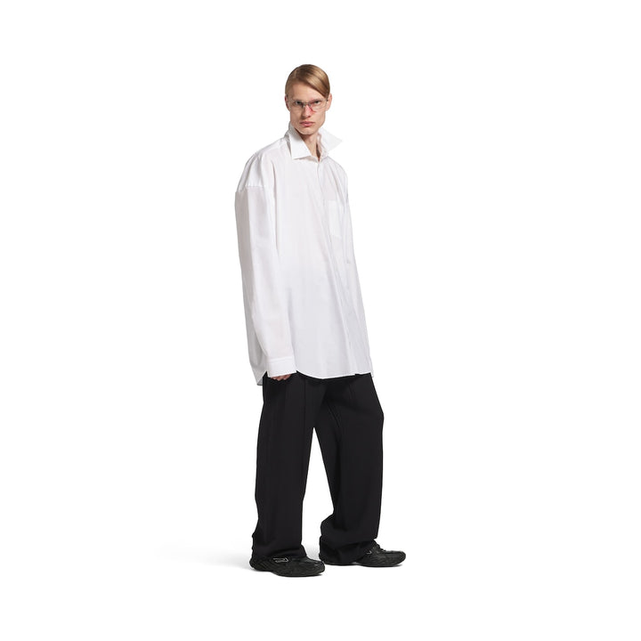 BALENCIAGA Men's Cocoon Shirt in White