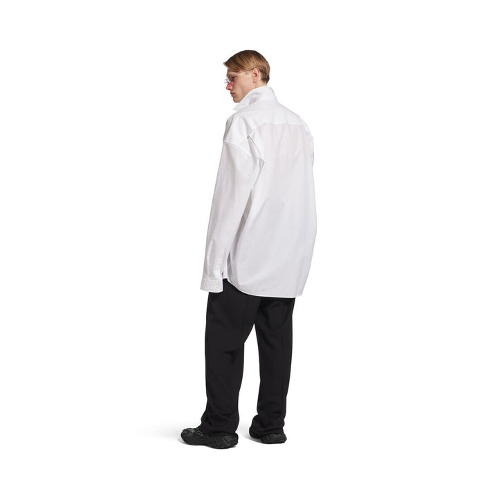 BALENCIAGA Men's Cocoon Shirt in White