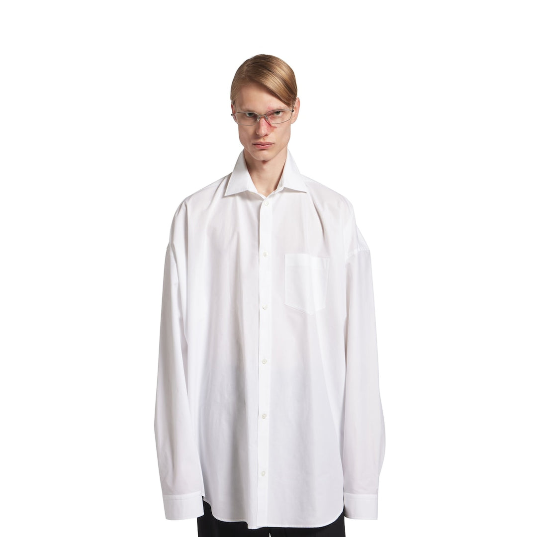 BALENCIAGA Men's Cocoon Shirt in White