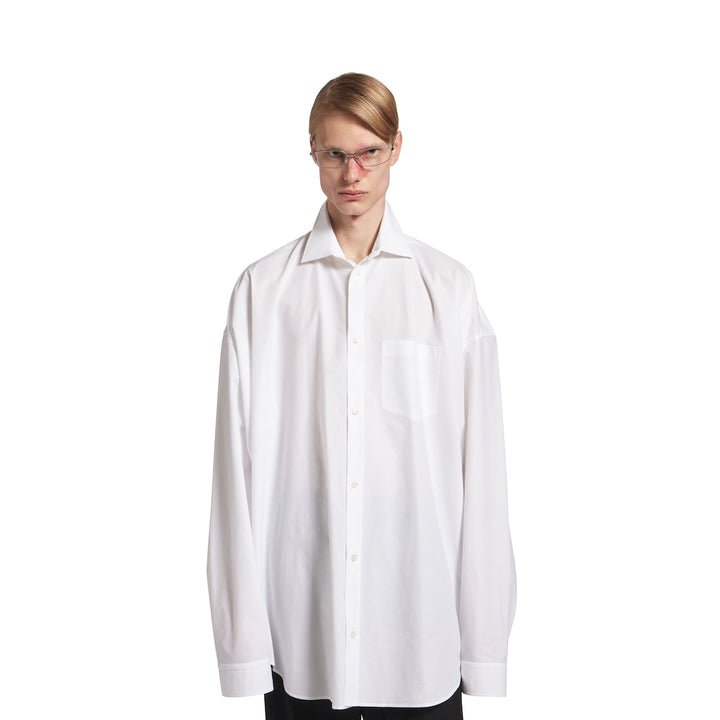 BALENCIAGA Men's Cocoon Shirt in White