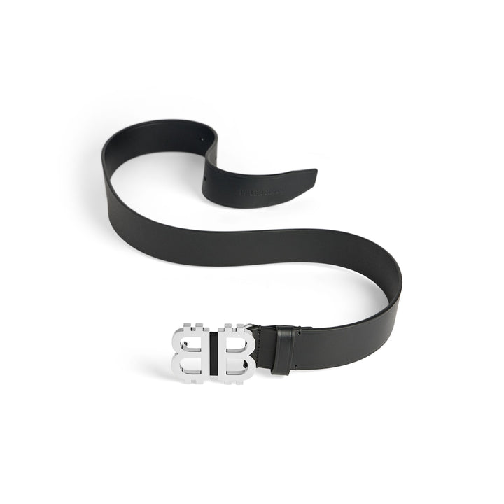 BALENCIAGA Men's Crypto Bb Belt in Black