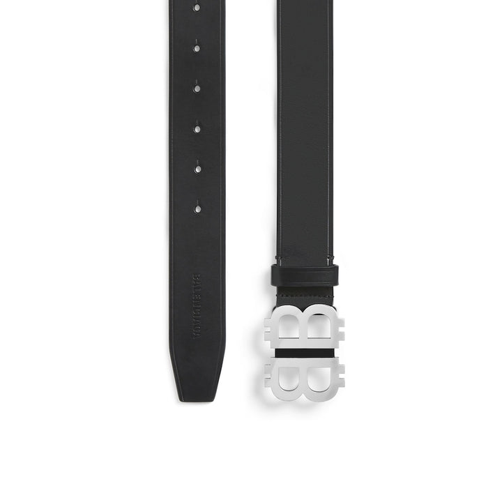 BALENCIAGA Men's Crypto Bb Belt in Black