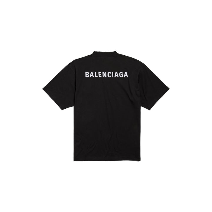 BALENCIAGA New Balenciaga Back T-shirt Medium Fit in Black