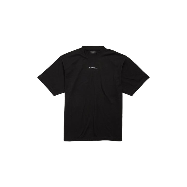 BALENCIAGA New Balenciaga Back T-shirt Medium Fit in Black