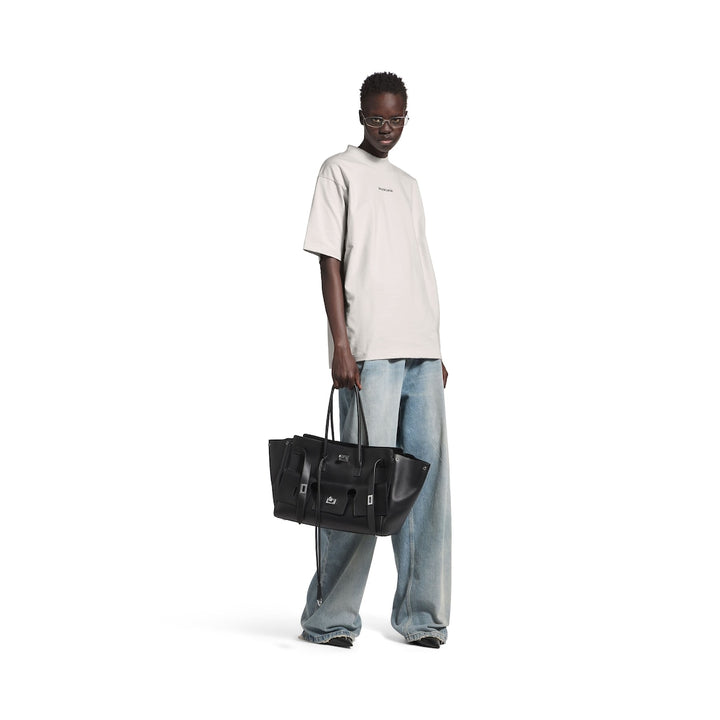 BALENCIAGA New Balenciaga Back T-shirt Medium Fit in Black
