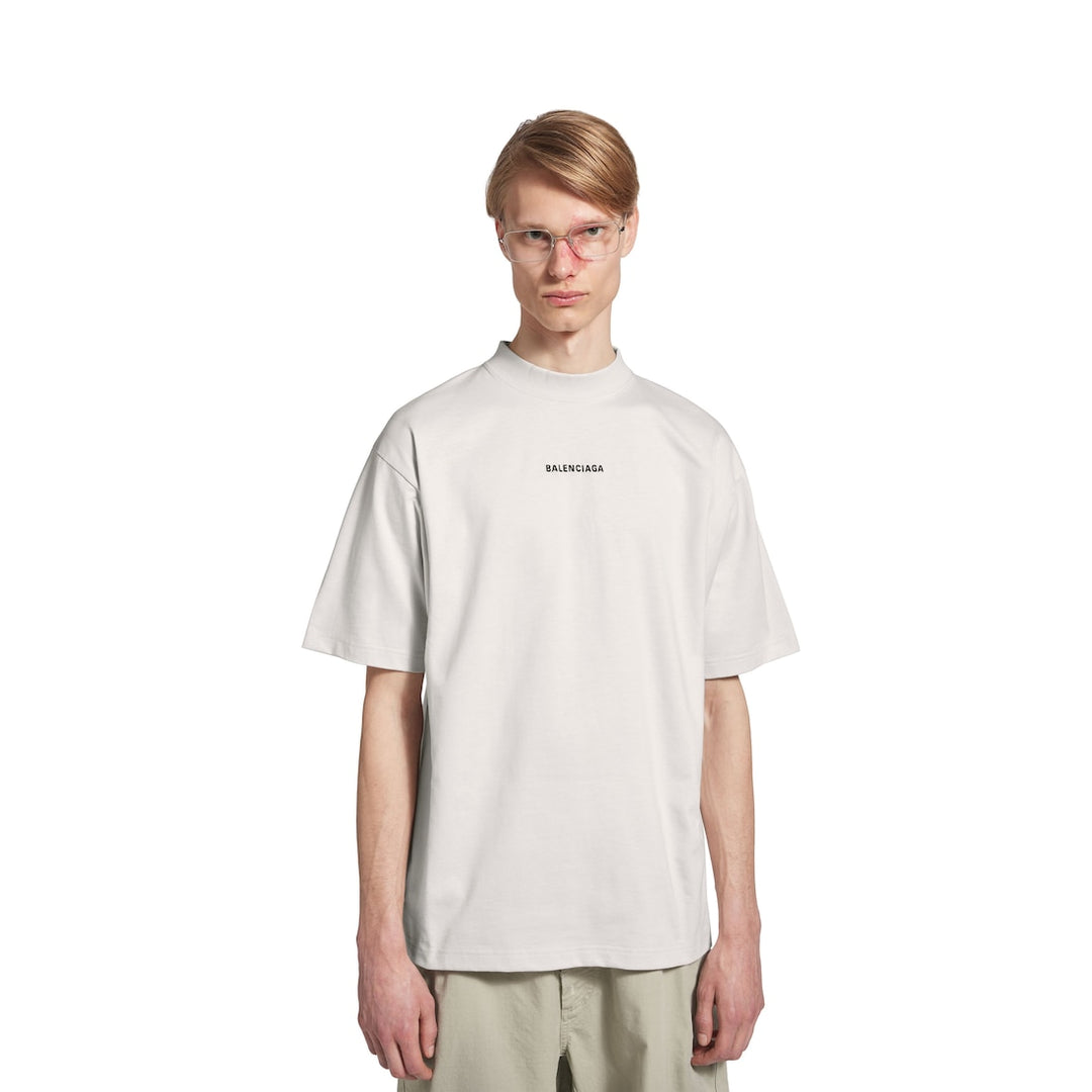 BALENCIAGA New Balenciaga Back T-shirt Medium Fit in Black