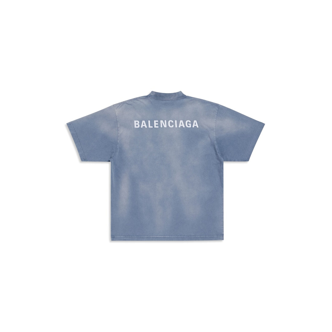 BALENCIAGA New Balenciaga Back T-shirt Medium Fit in Black