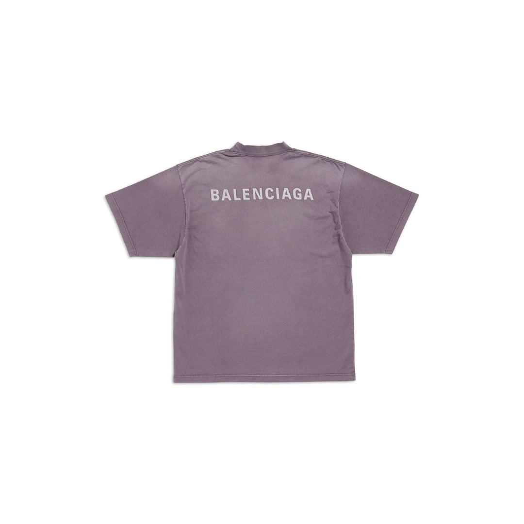 BALENCIAGA New Balenciaga Back T-shirt Medium Fit in Black