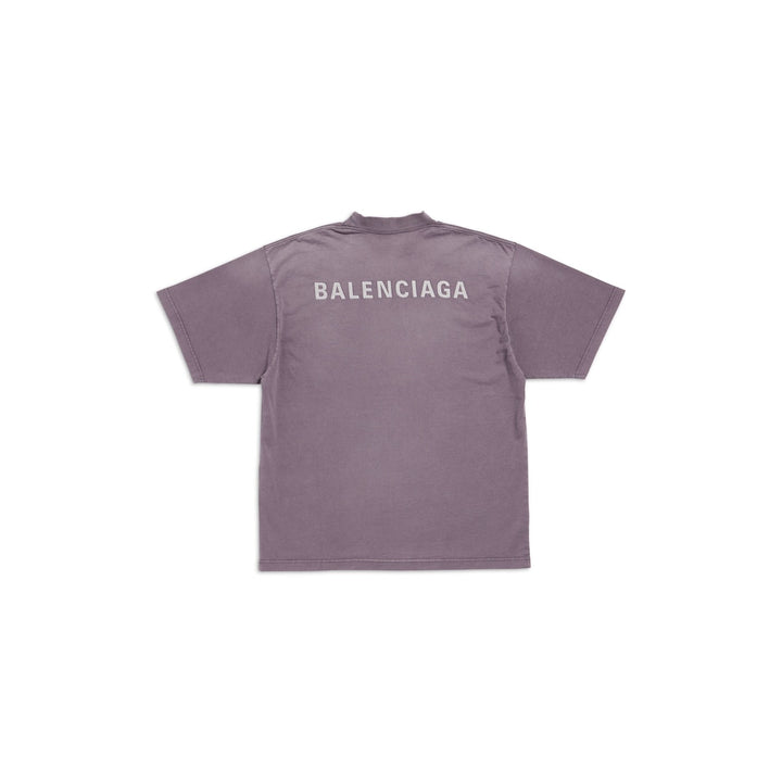 BALENCIAGA New Balenciaga Back T-shirt Medium Fit in Black