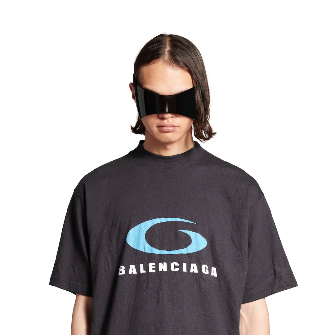 BALENCIAGA MEN'S LOOP SPORTS ICON T-SHIRT MEDIUM