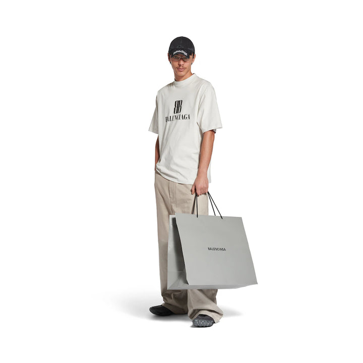 BALENCIAGA MEN'S NANO BB T-SHIRT MEDIUM FIT