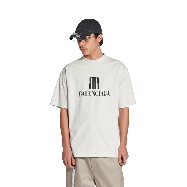 BALENCIAGA MEN'S NANO BB T-SHIRT MEDIUM FIT