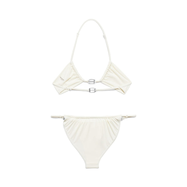 BALENCIAGA Women's Bb Buckle Bikini in Black/gold