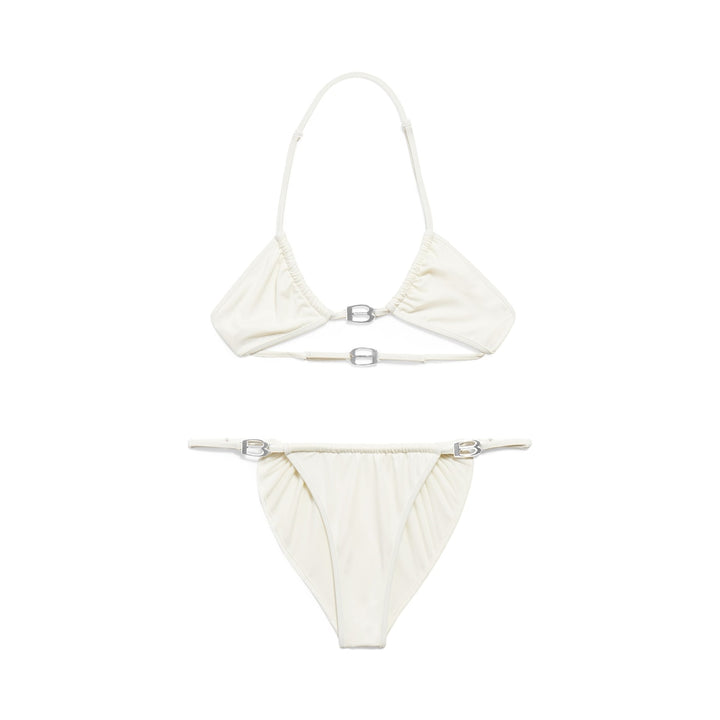 BALENCIAGA Women's Bb Buckle Bikini in Black/gold