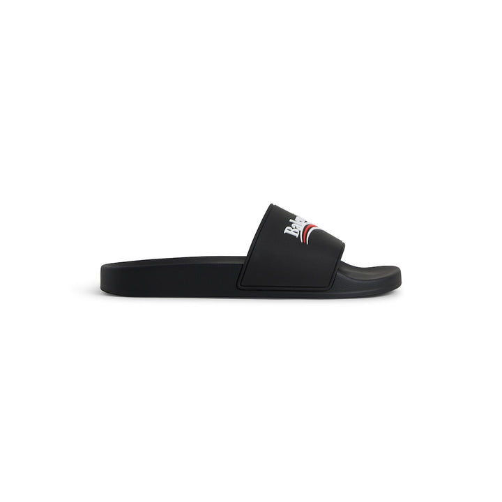 BALENCIAGA Men's Pool Slide Sandal in Black