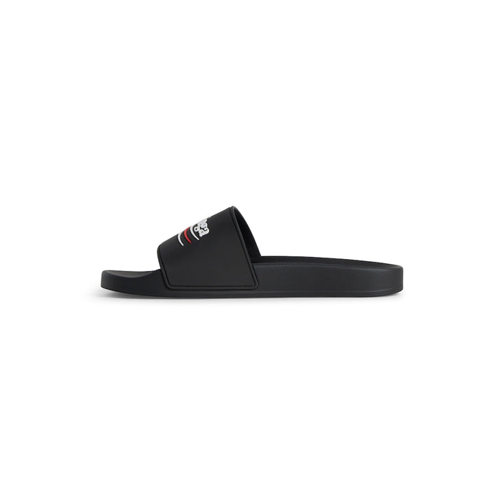 BALENCIAGA Men's Pool Slide Sandal in Black