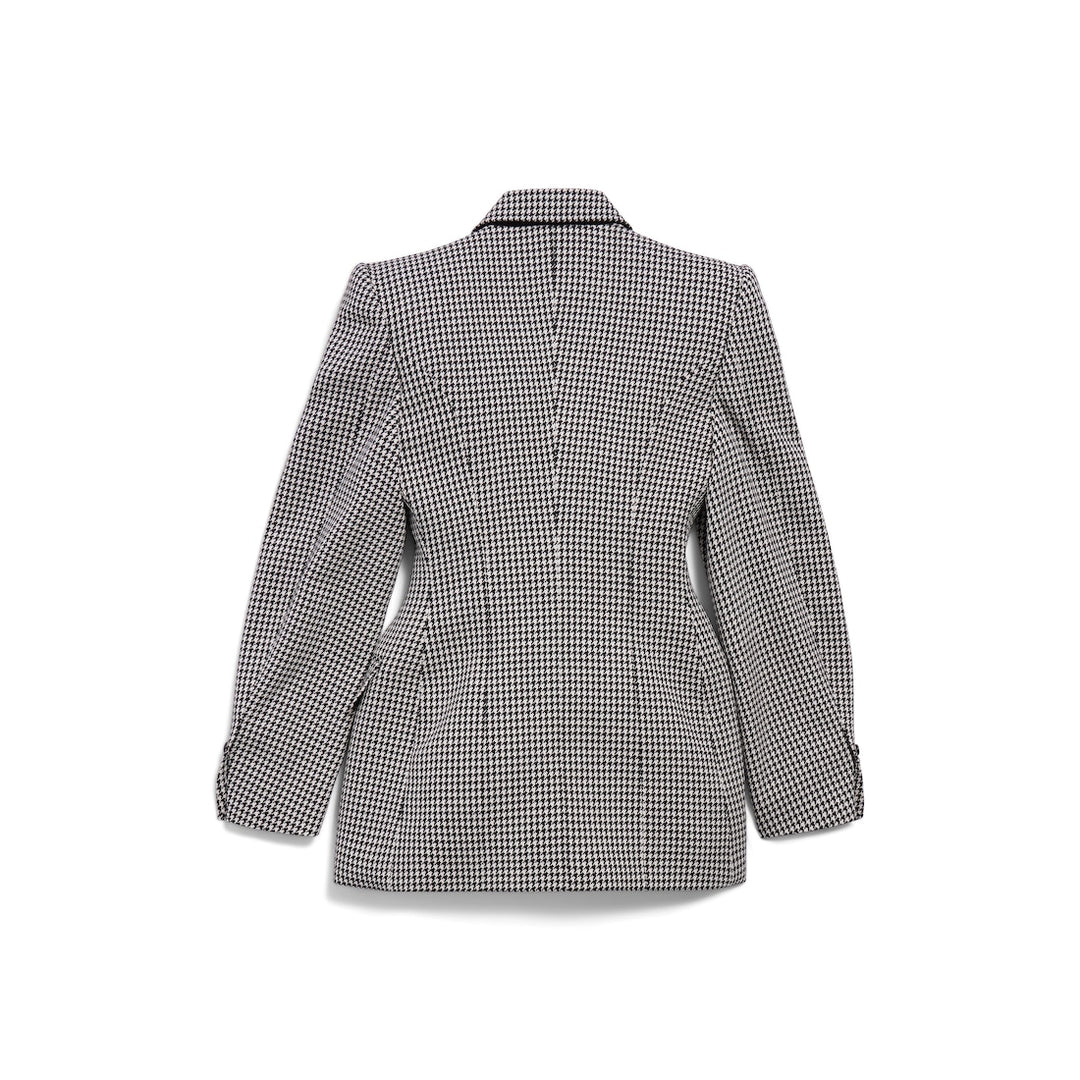 BALENCIAGA Women's Hourglass Jacket in Black/white