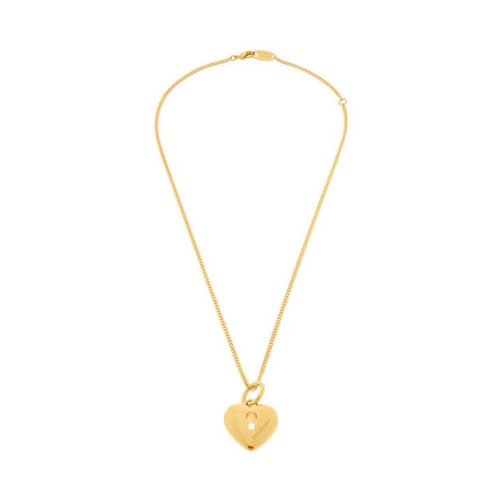 BALENCIAGA WOMEN'S AMOUR HEART NECKLACE IN GOLD